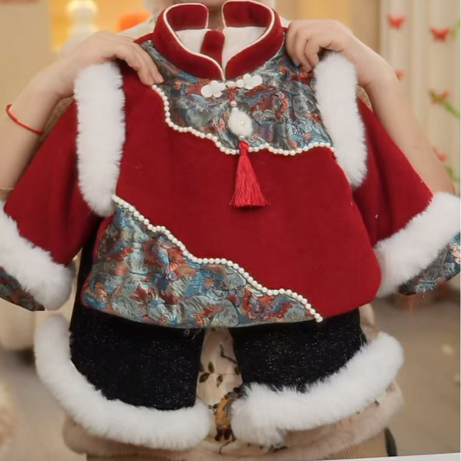 【团圆】新款宝宝唐装2025年中国风加绒加厚拜年服【现货】