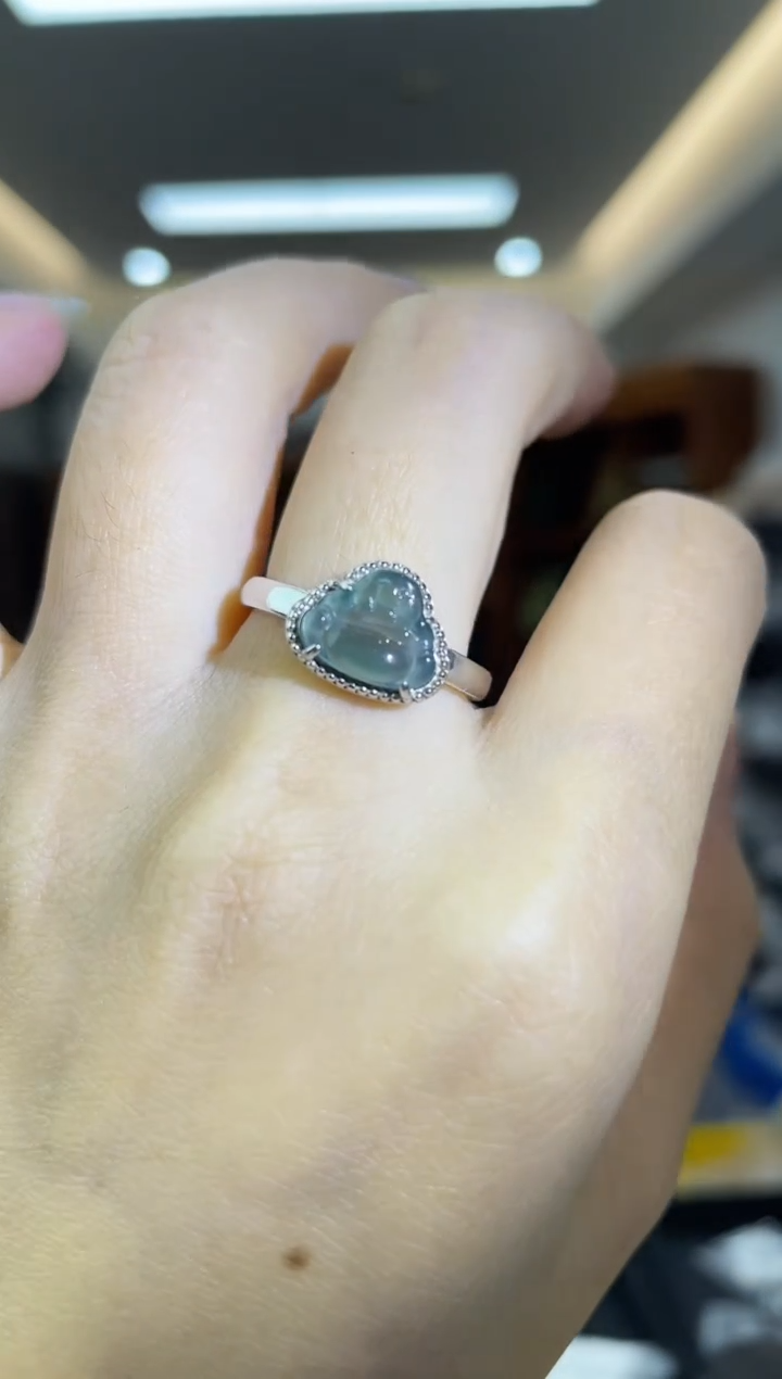 【闪购商品】翡翠戒指银S925镶嵌多样性一件发货