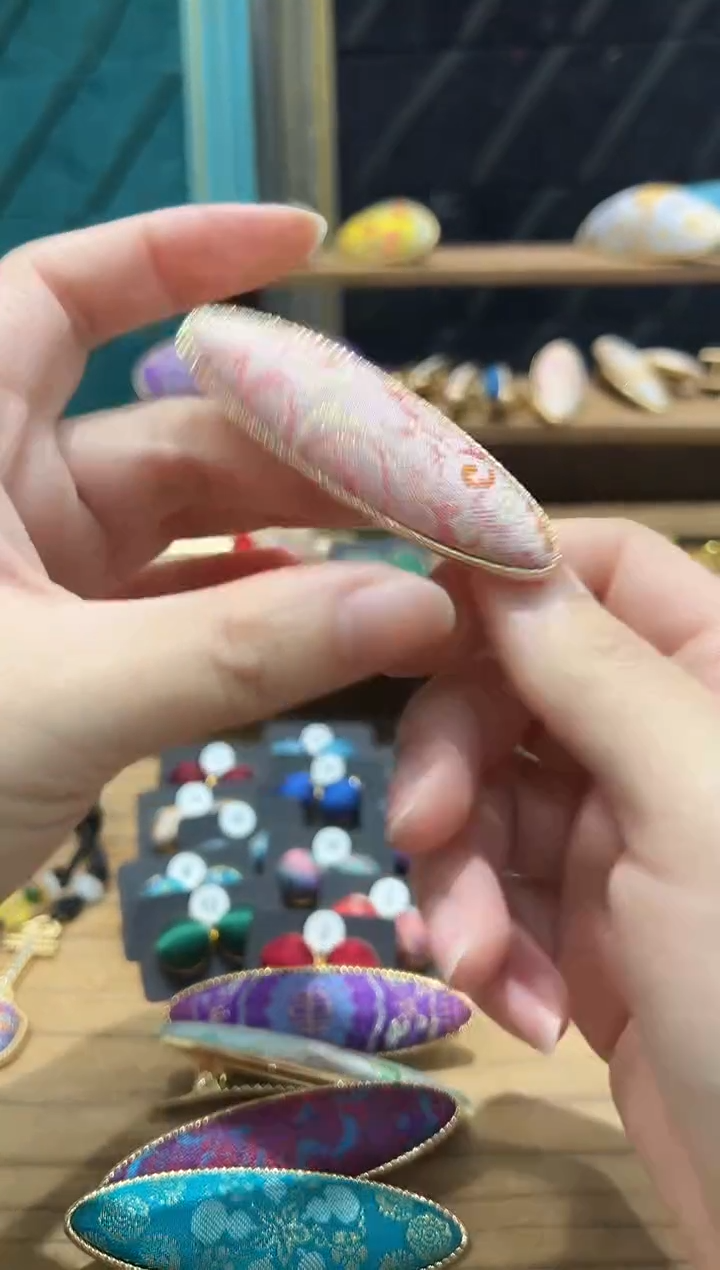 【闪购商品】【一物一拍2.6】粉色孤品织金大柳叶