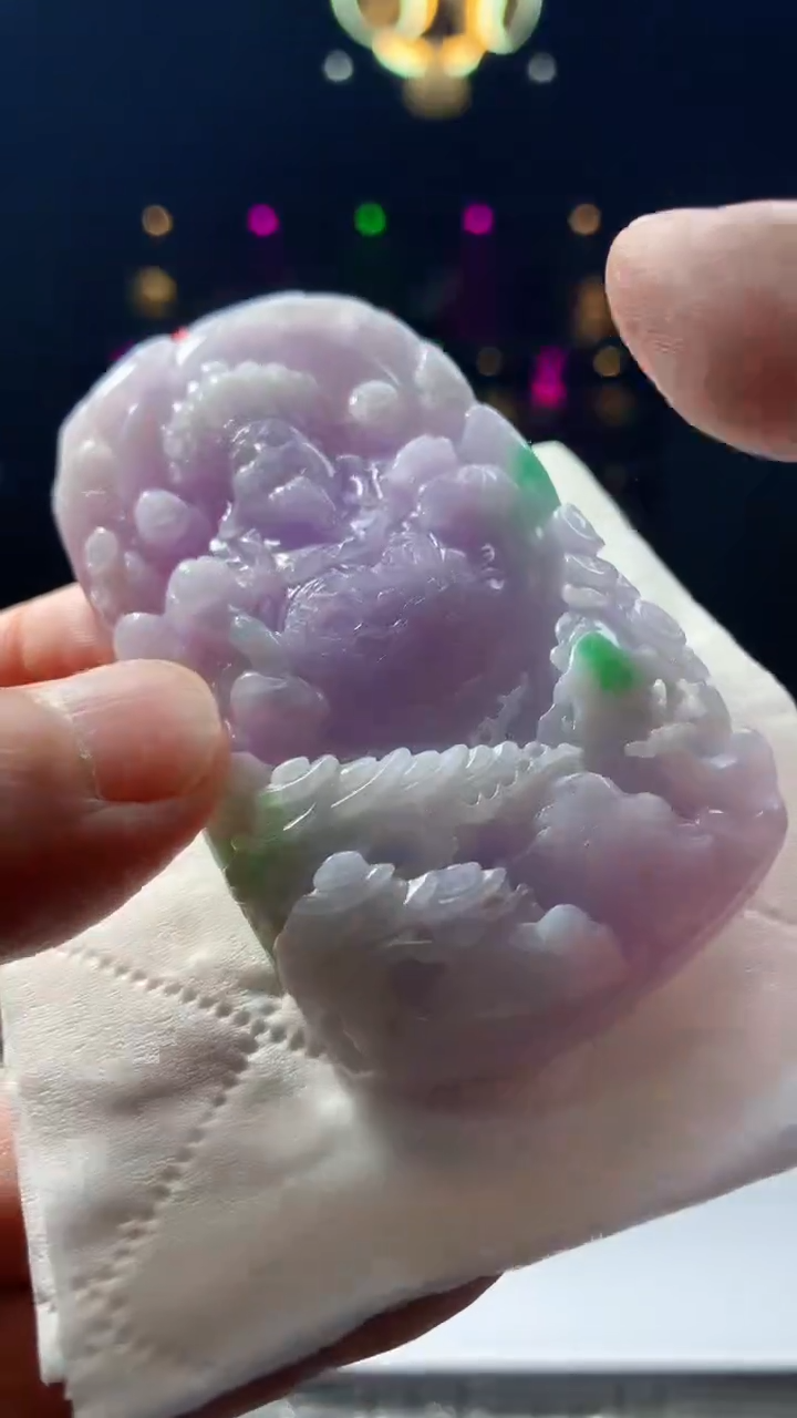 【闪购商品】定制翡翠未镶嵌1015hn-毛货挂件
