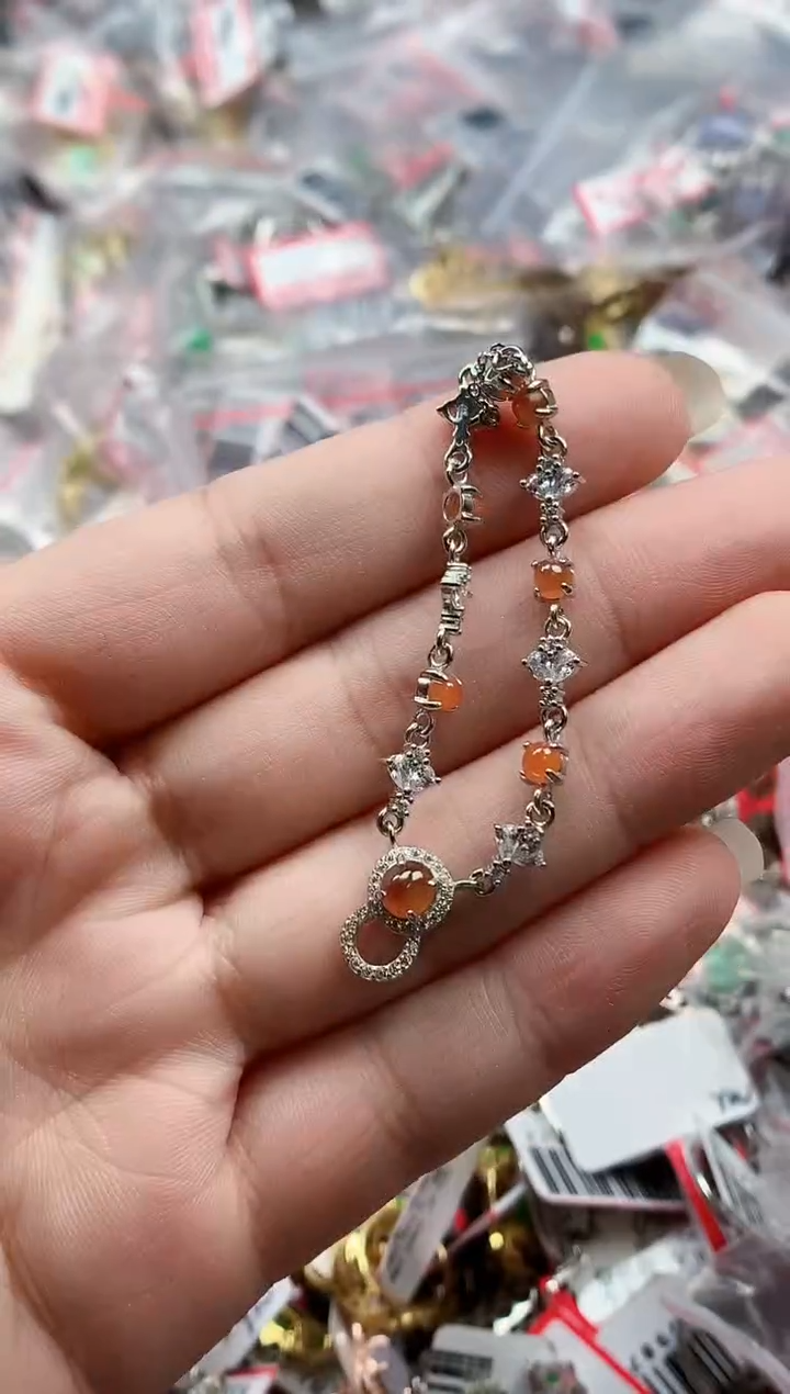 银S925镶嵌戒指翡翠天然A货缅甸翡翠