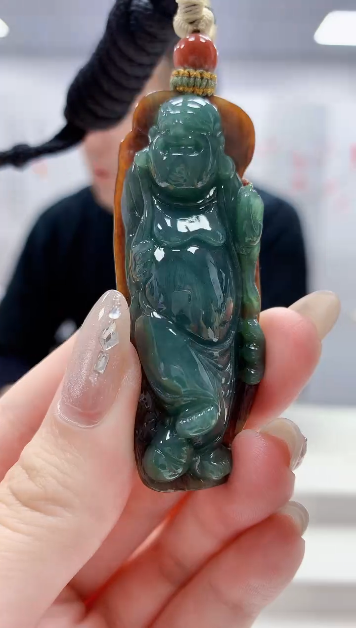 未镶嵌定制翡翠4898jw-毛货挂件62