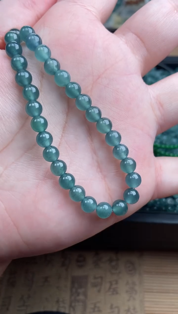 【闪购商品】翡翠手链未镶嵌多样性发货30颗卡6