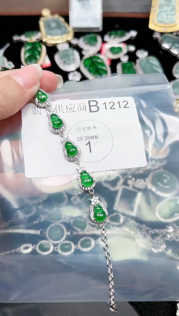 【闪购商品】翡翠颈饰未镶嵌赠皮绳1212