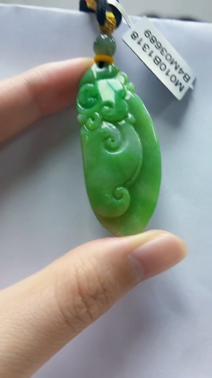 未镶嵌定制翡翠5145zm-毛货挂件如意112