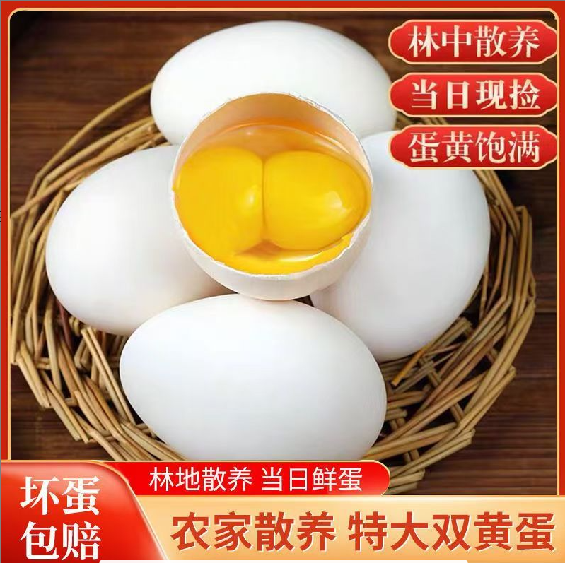 顺丰包邮【12枚】新鲜散养双黄鹅蛋农家土鹅蛋Y