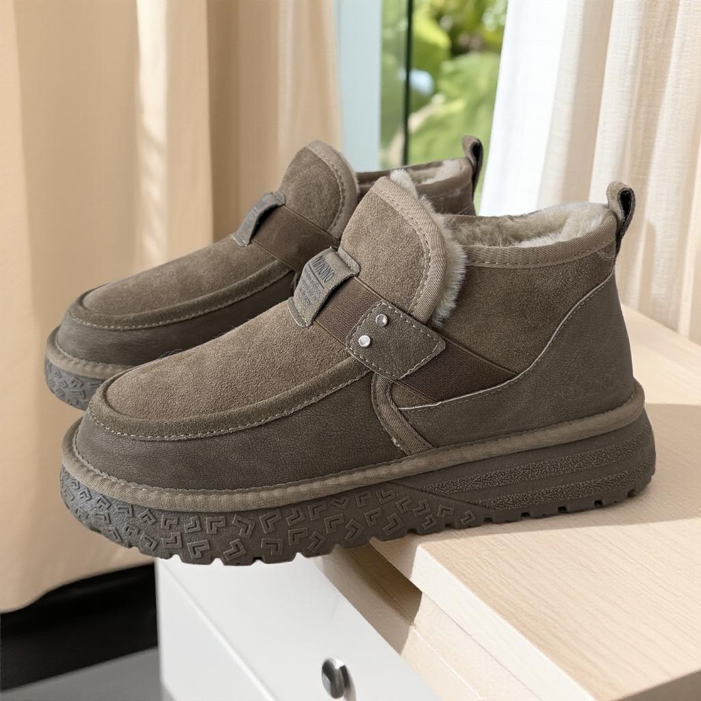 NB5882全男款皮毛一体防水防滑雪地靴男款爆款2025新款