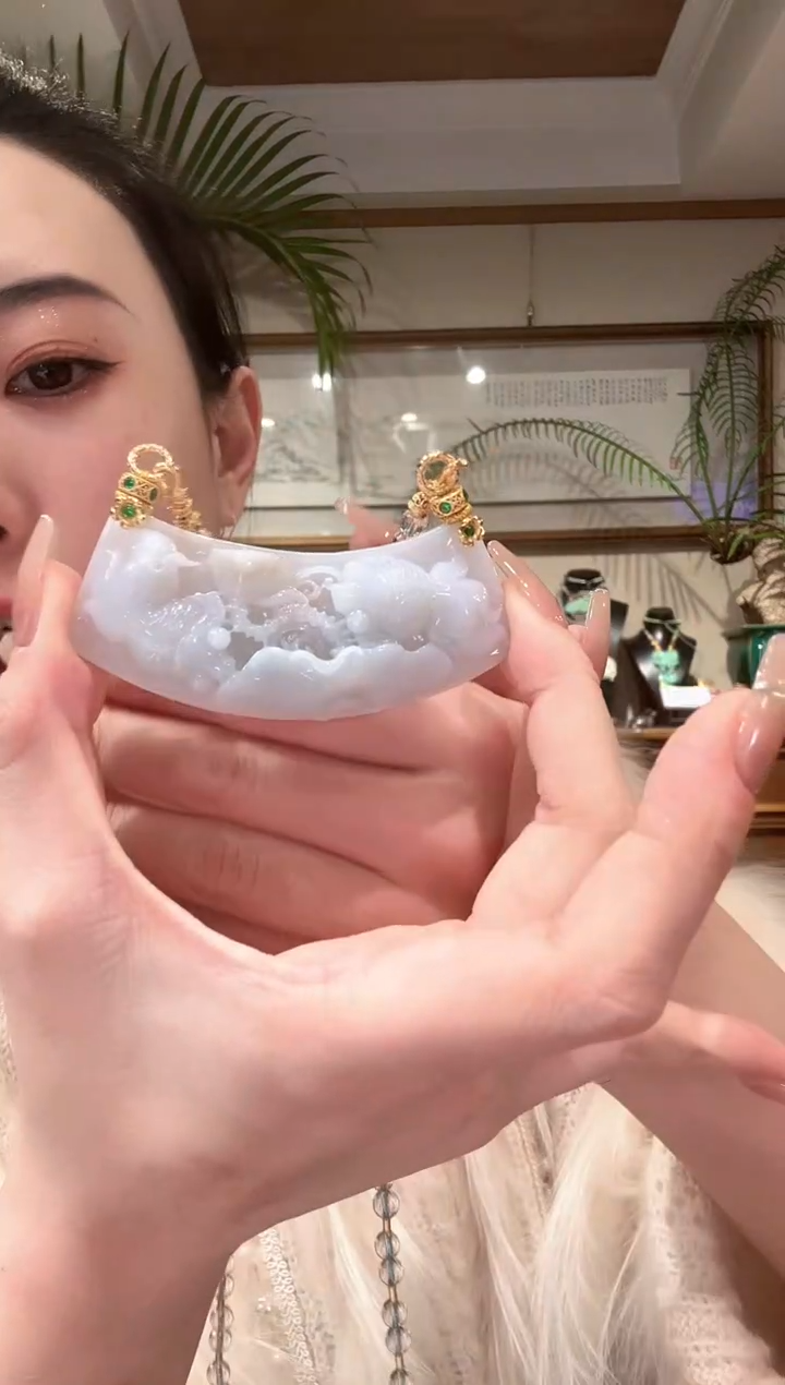 【闪购商品】翡翠颈饰未镶嵌国风