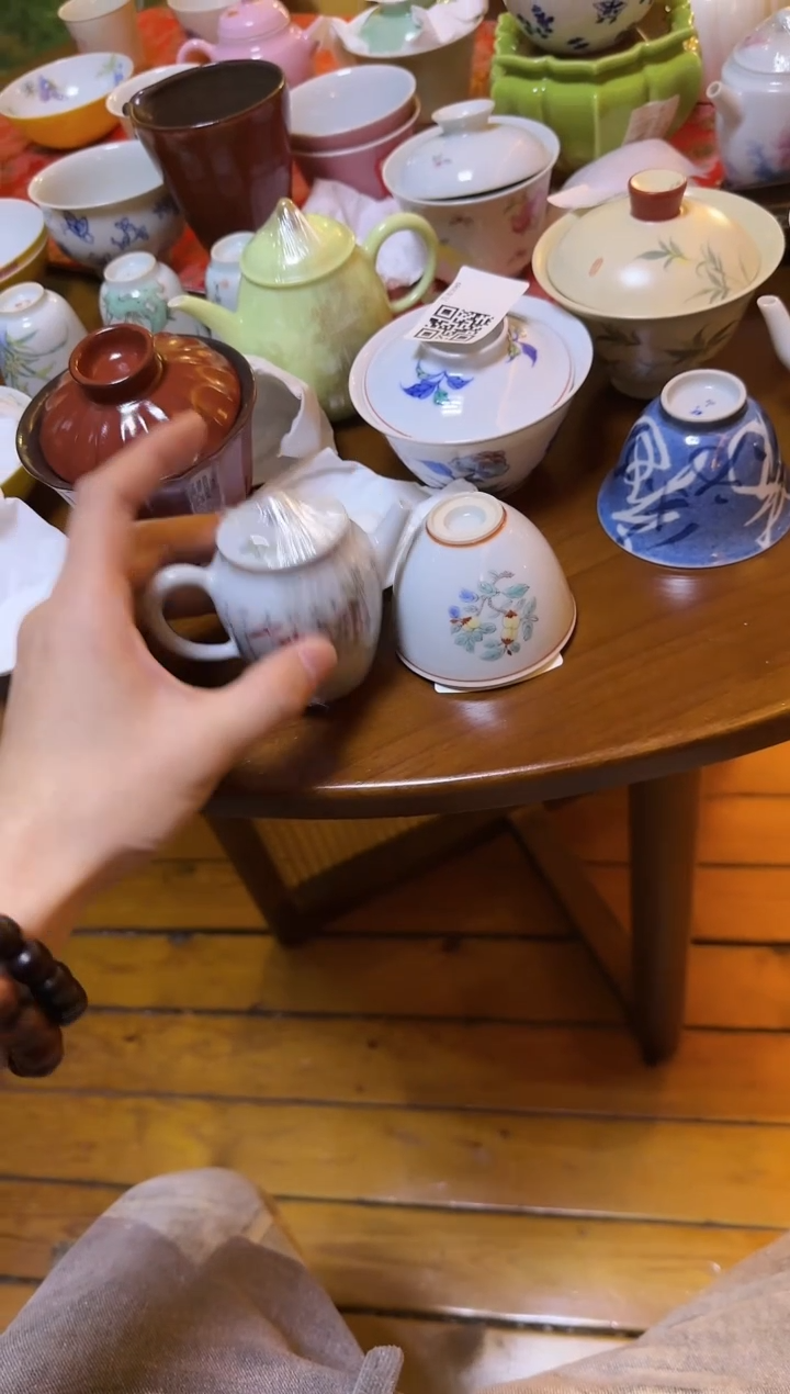 【闪购商品】瓷片茶壶大碗茶的茶器