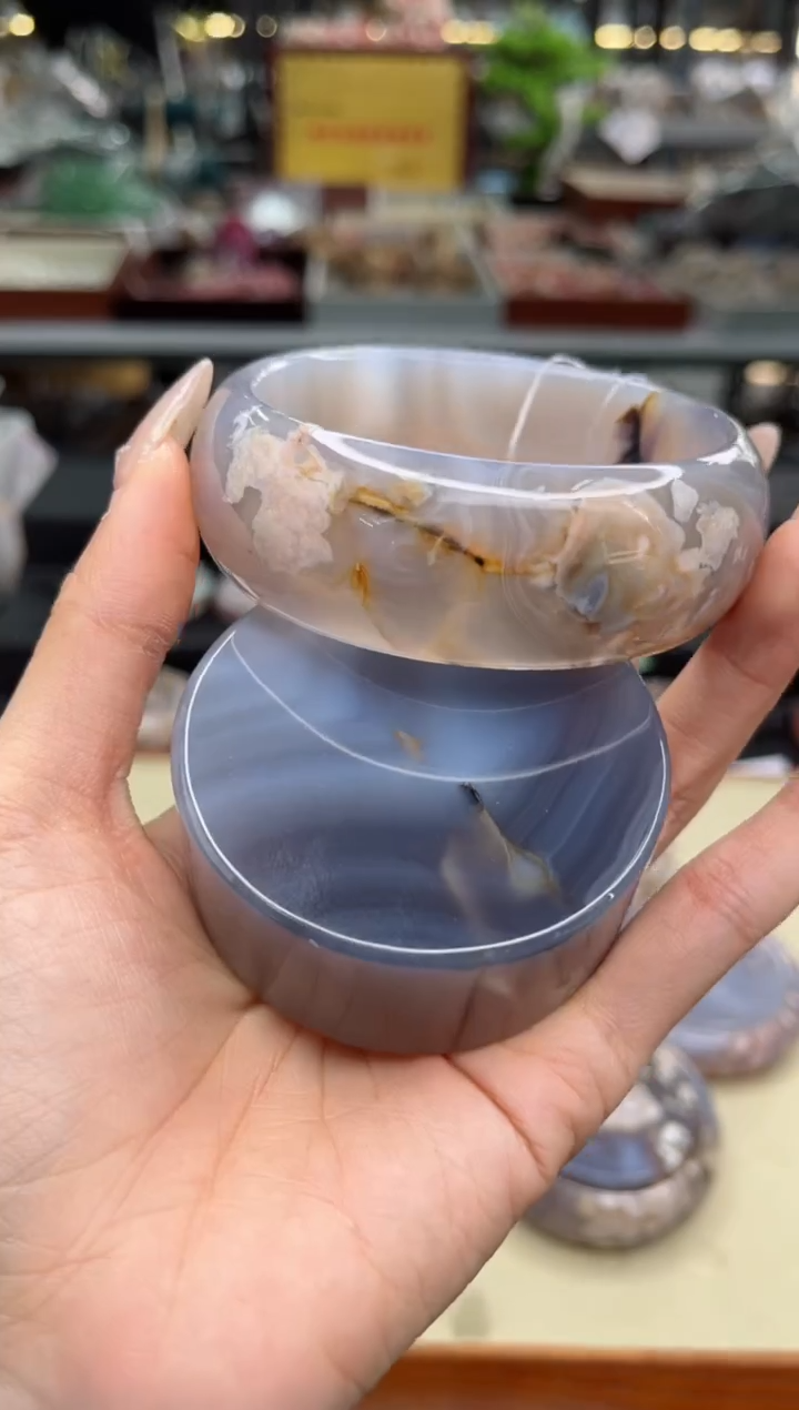 【闪购商品】石英质玉手镯未镶嵌66圈口（赠品镯心）6510280