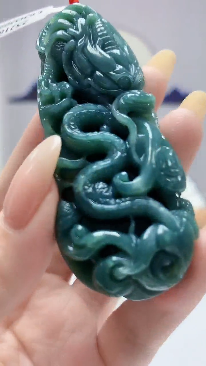 【闪购商品】定制翡翠未镶嵌4812DD-毛货挂件61