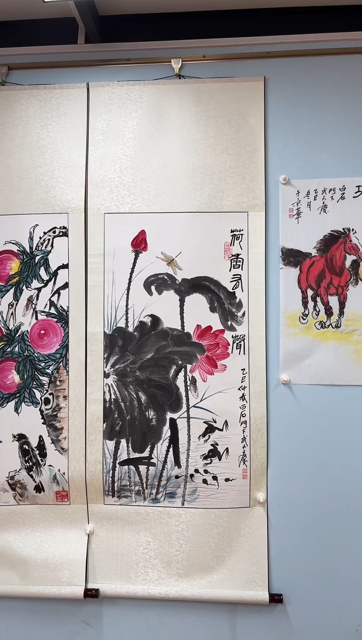 国画武天庆老师荷香有声