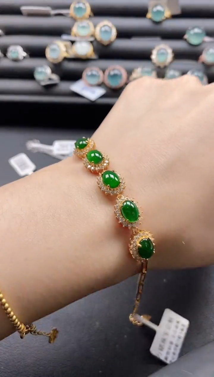 【闪购商品】翡翠戒指银S925镶嵌1111-