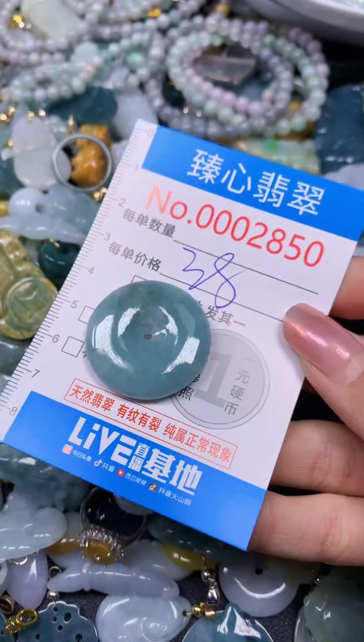 【闪购商品】翡翠颈饰未镶嵌含绳0002850