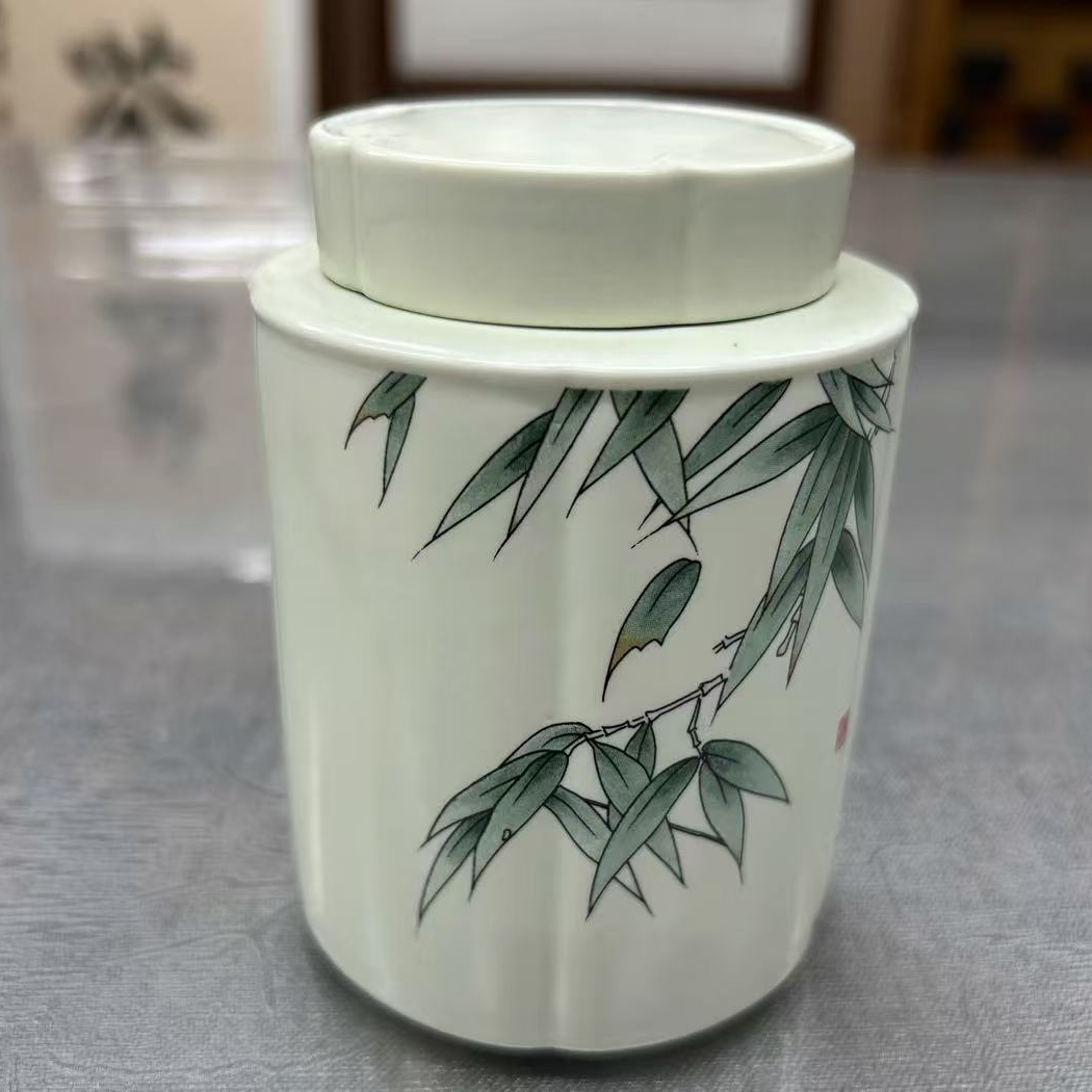 茶叶罐-竹叶中式