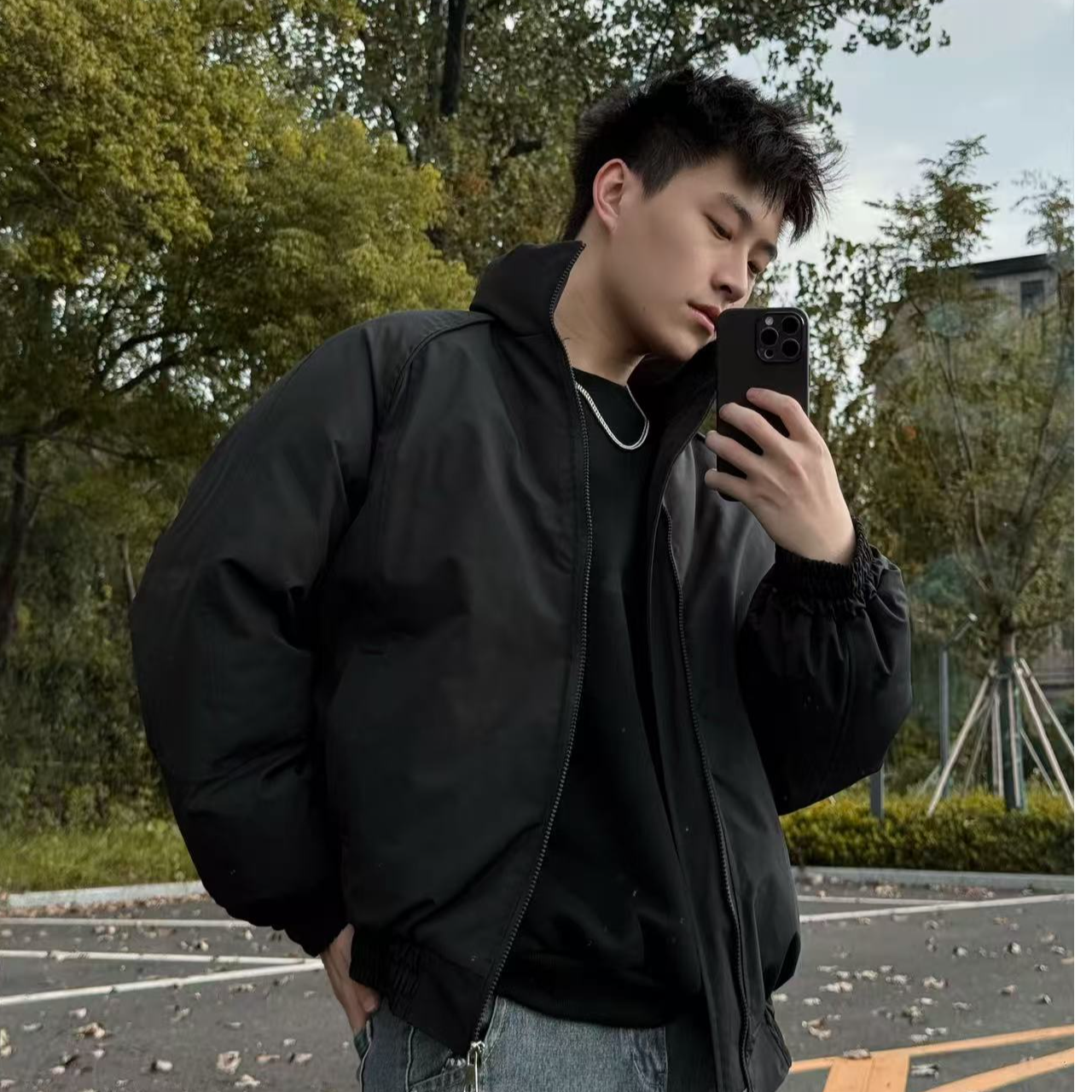 美式硬汉冬季5.0版加棉立领夹克棉服保暖外套男士潮流时尚棉服