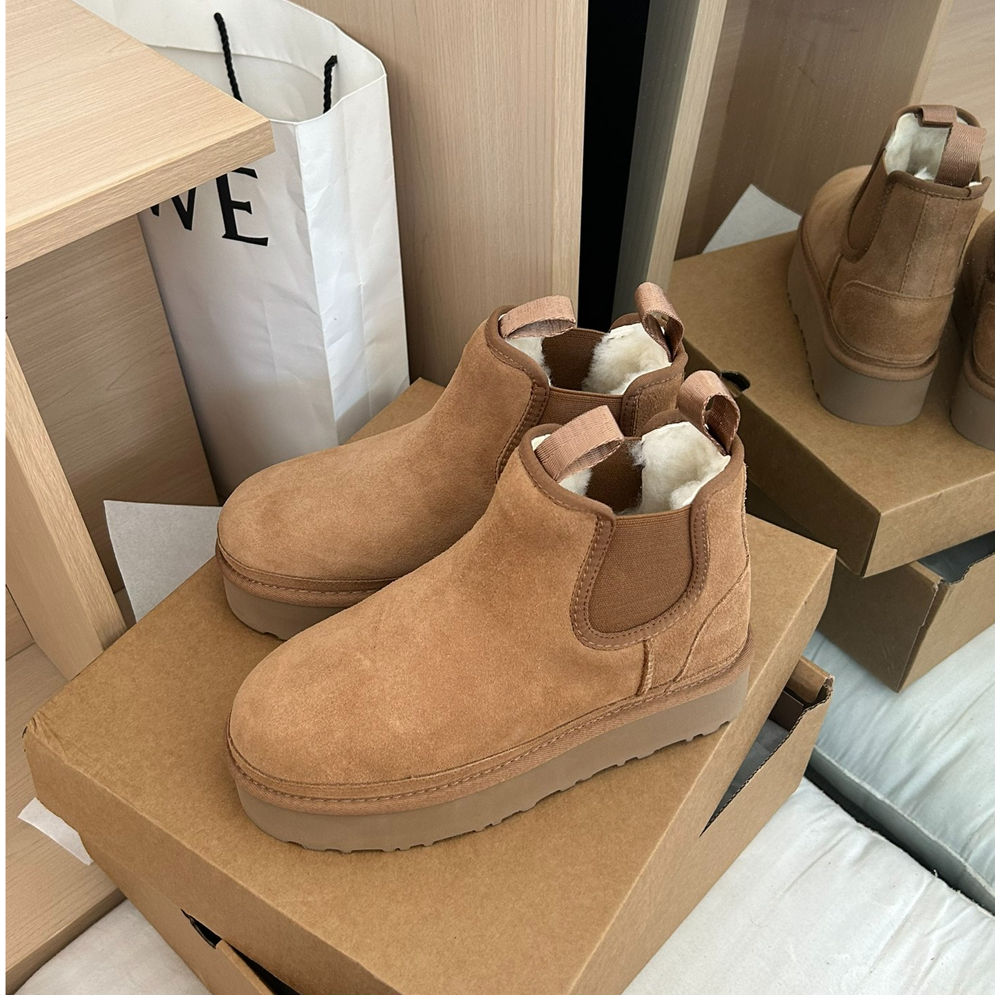 【切尔西】桑坡雪地靴冬季保暖加绒时尚增高雪地靴女款爆款2025新款