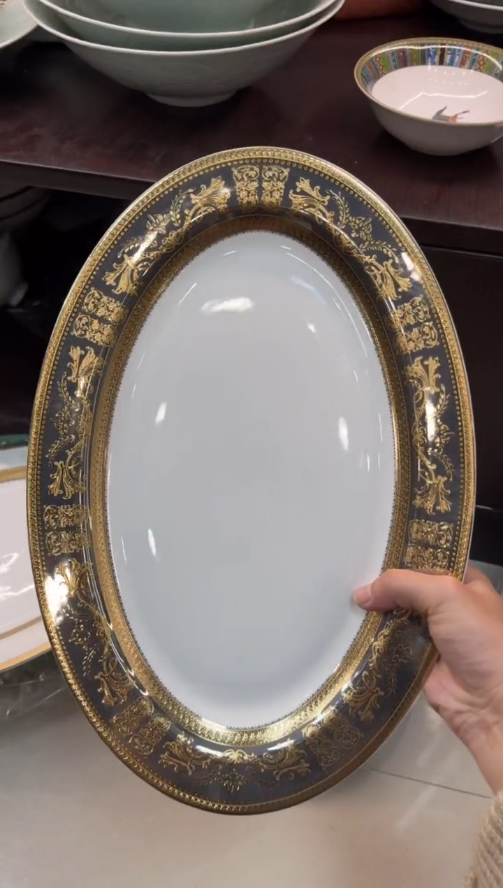 【闪购商品】瓷片14英寸鱼盘福利款