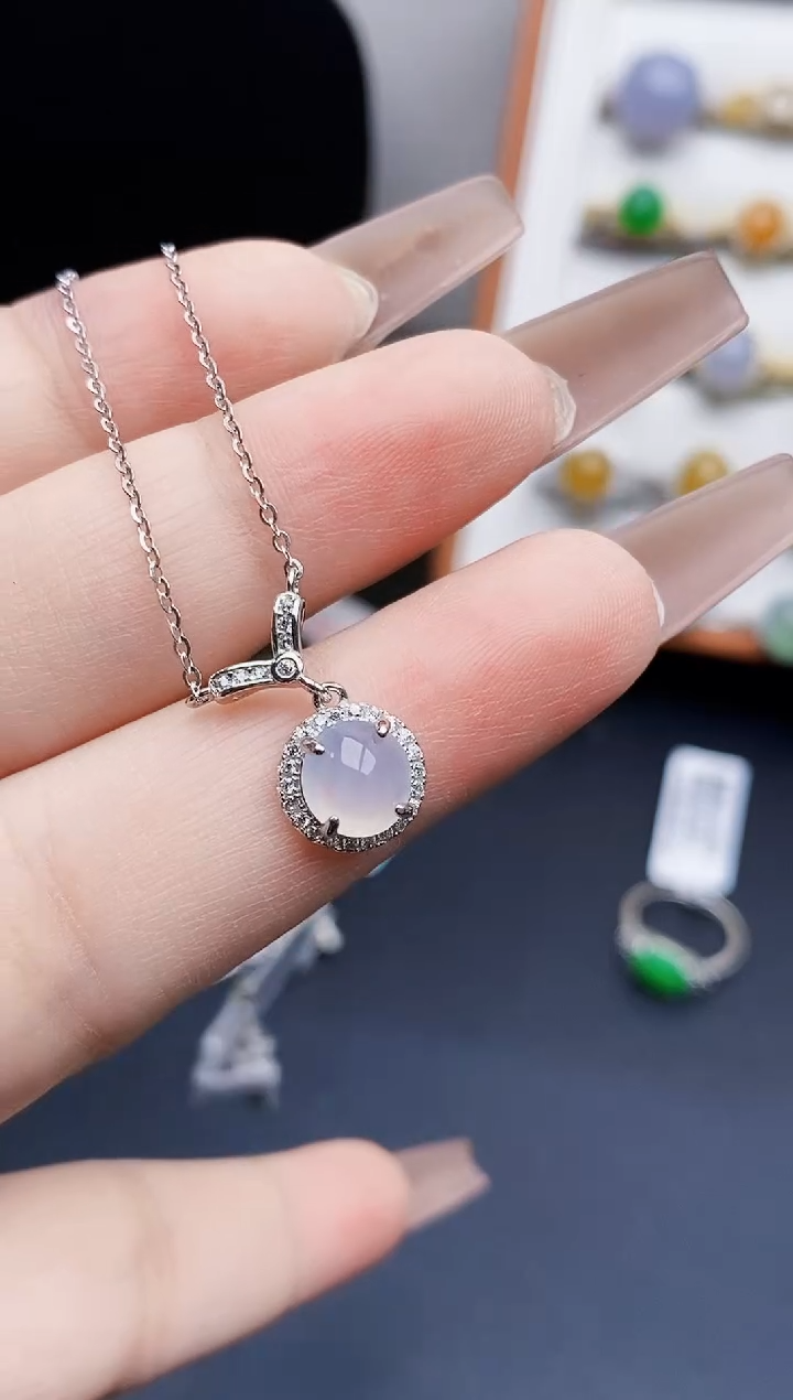 银S925镶嵌戒指翡翠3133