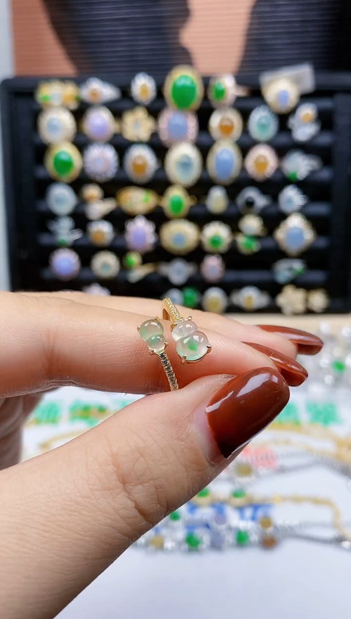 银S925镶嵌戒指翡翠R****呀366