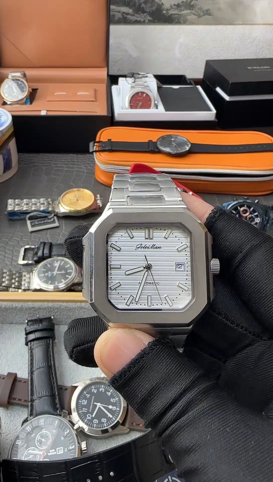 机械机芯锻造碳钢男士腕表