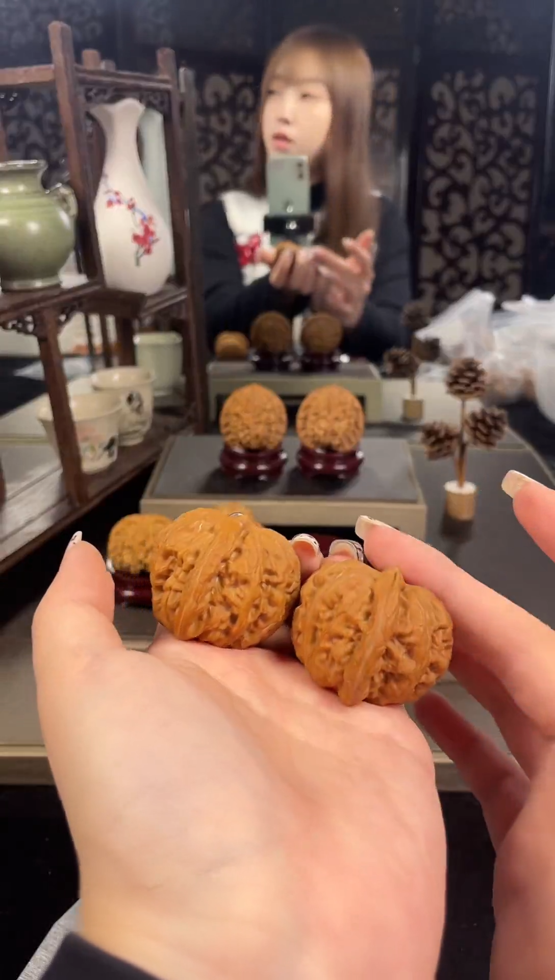 【闪购商品】文玩核桃把件平谷元宝42尺-6