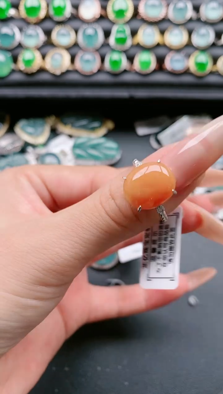 【闪购商品】翡翠戒指银S925镶嵌111111111