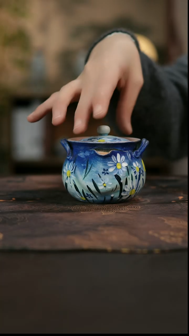 景德镇陶瓷杯碗柴烧多人