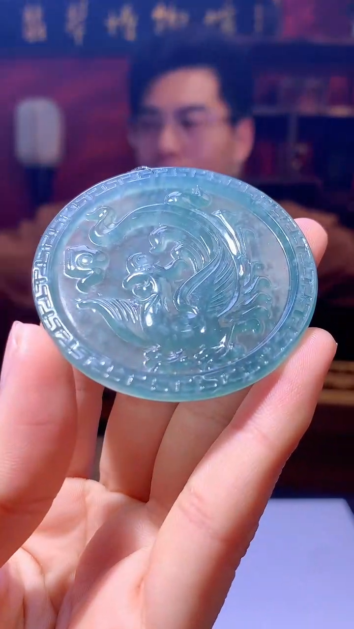 【闪购商品】定制翡翠未镶嵌1002hm-毛货挂件20