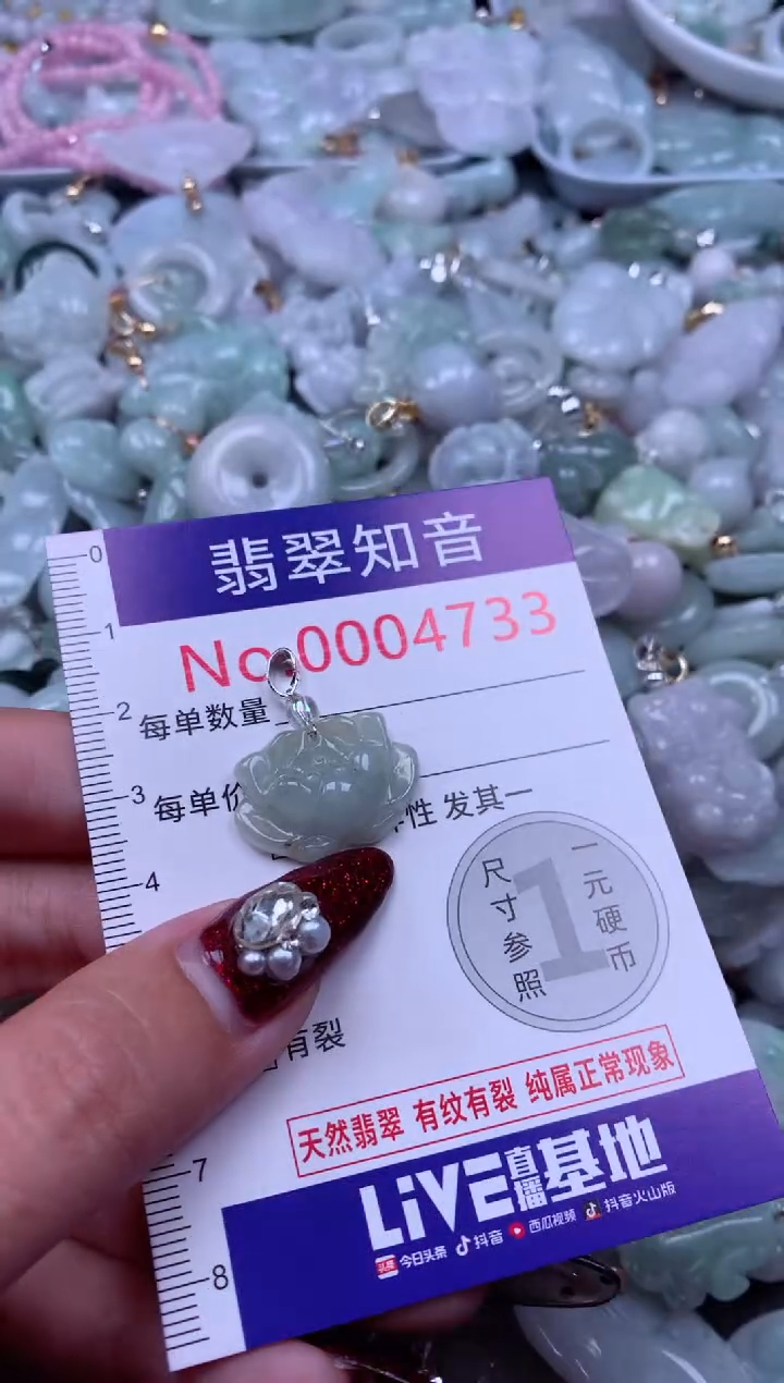 吊坠(不含链)未镶嵌翡翠4733