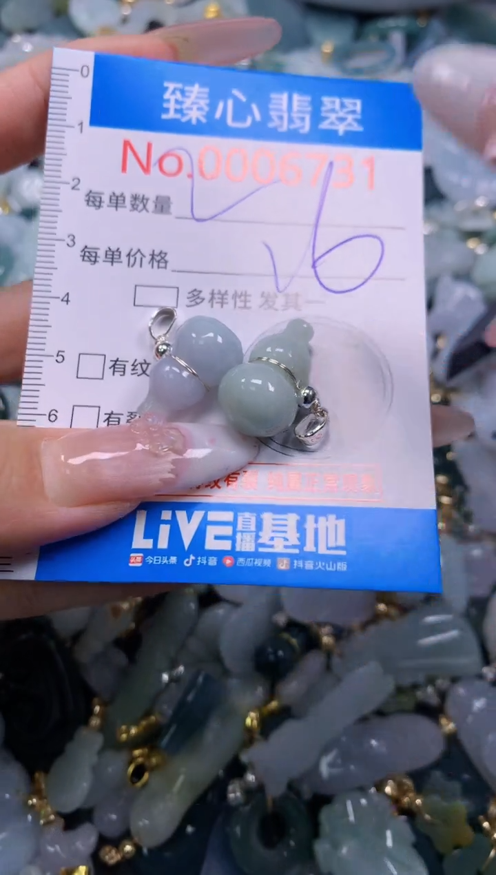 翡翠未镶嵌吊坠(不含链)6731