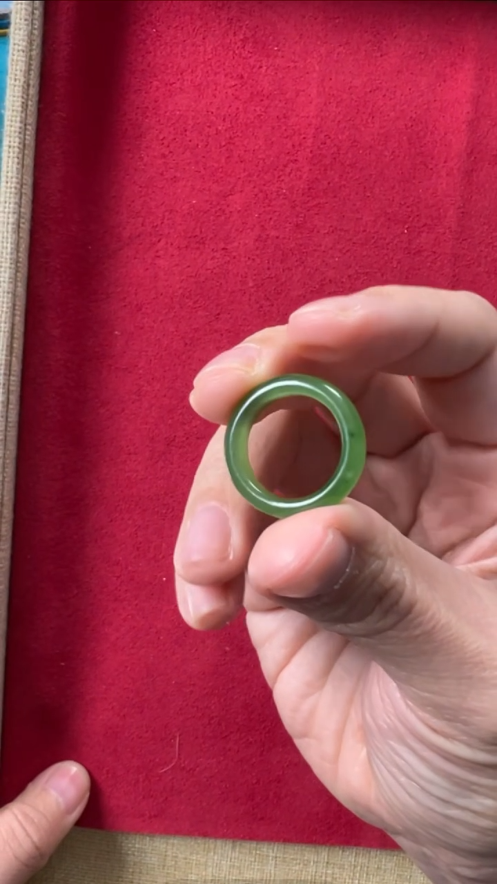 【闪购商品】和田玉戒圈未镶嵌碧玉戒圈