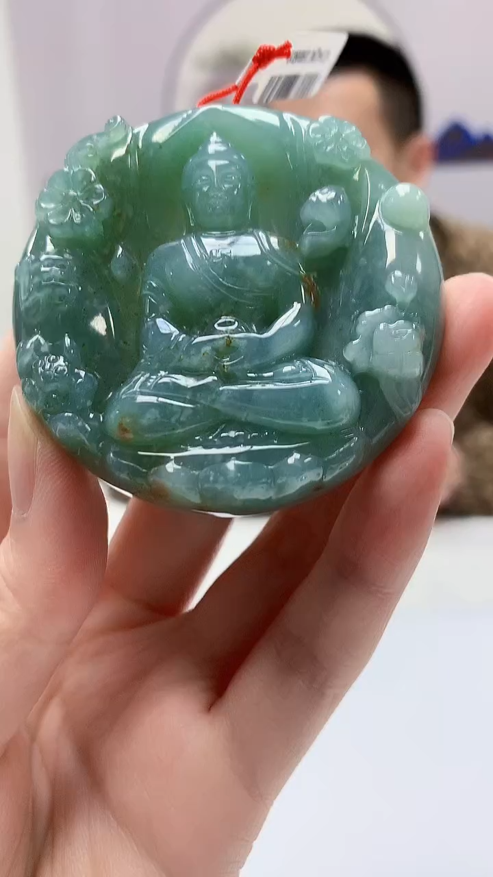 【闪购商品】定制翡翠未镶嵌4812zm-毛货挂件60观音