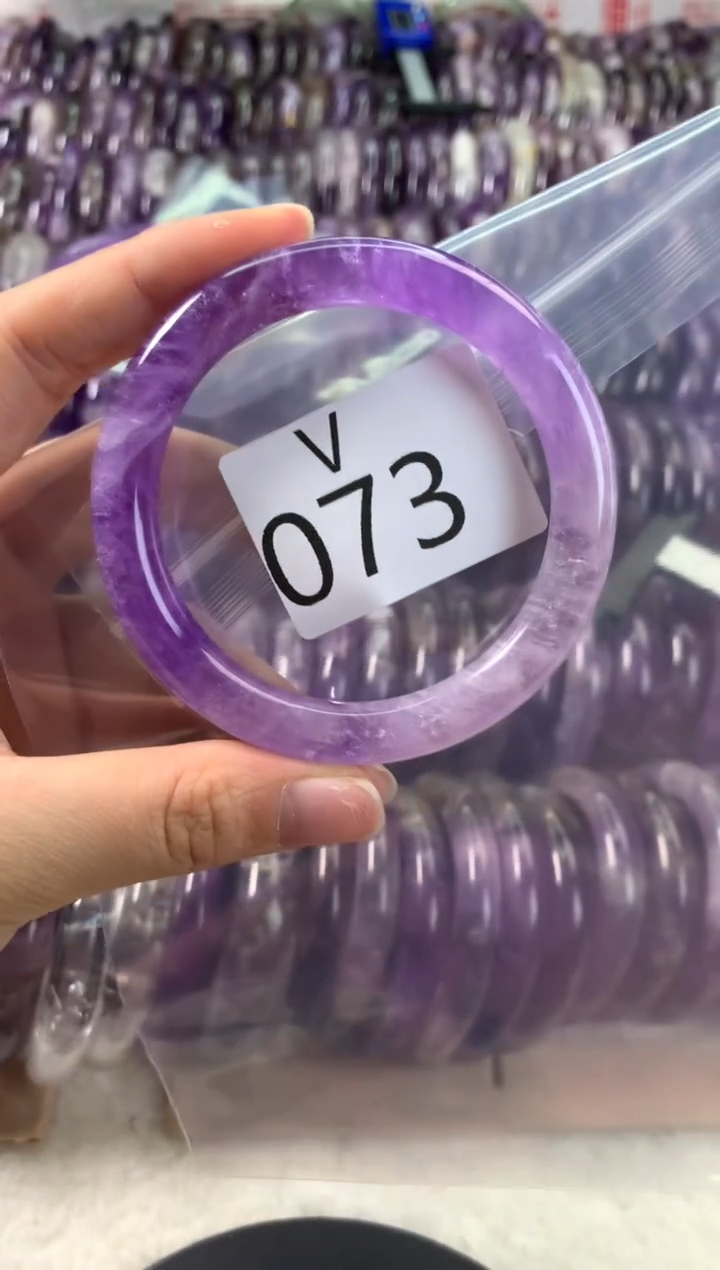 【闪购商品】水晶水晶手镯V未镶嵌073-55