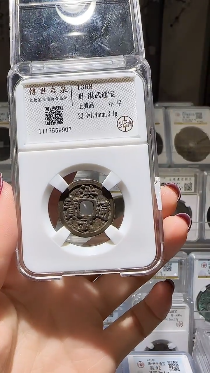 【闪购商品】铜YY洪武通宝公博评级59907