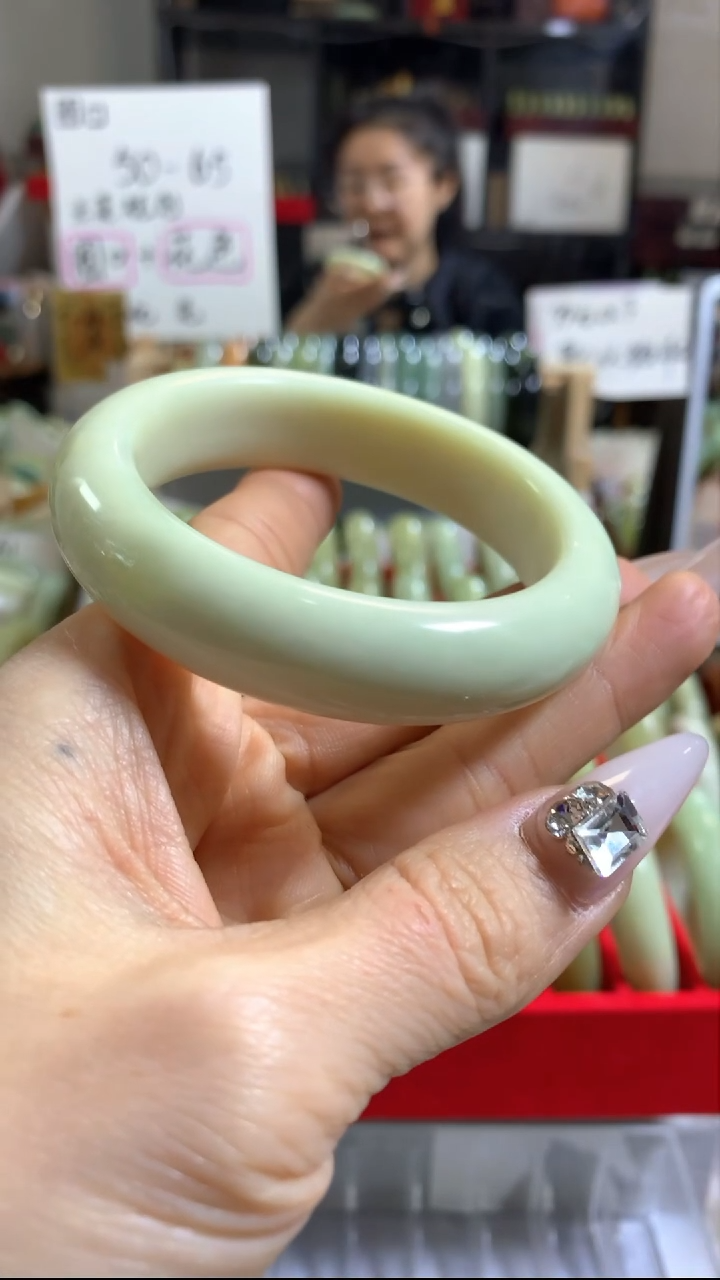 未镶嵌岫玉手镯33 54+