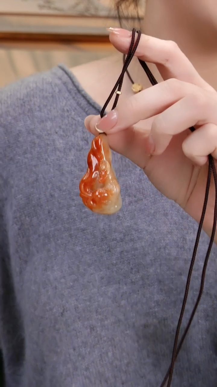 颈饰未镶嵌翡翠国风