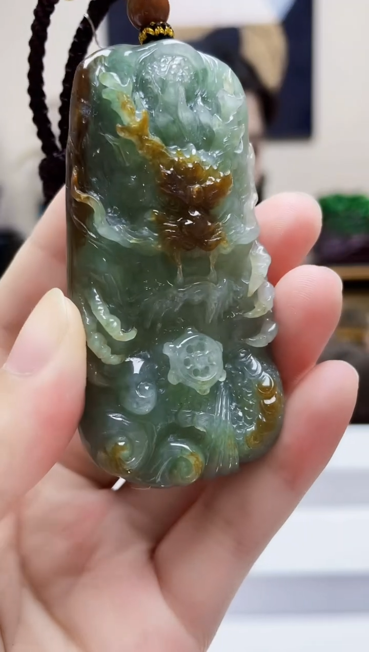 未镶嵌定制翡翠吊坠93