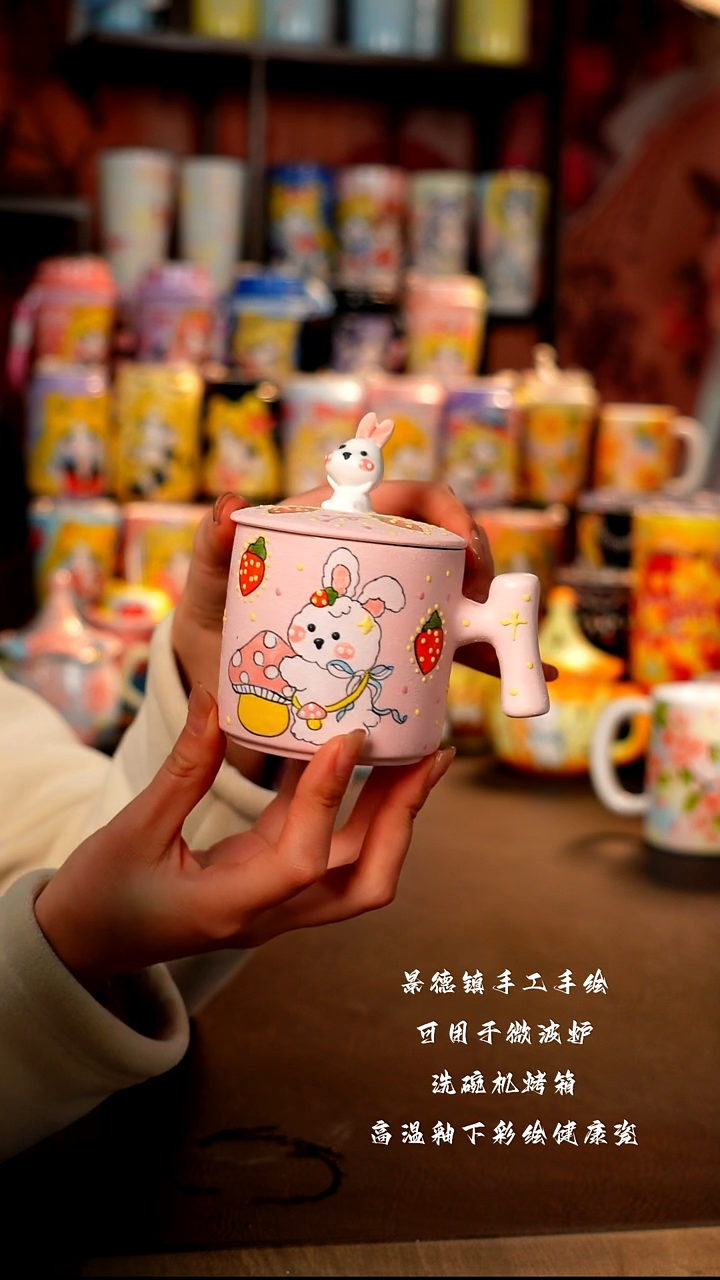 景德镇陶瓷手绘杯杯