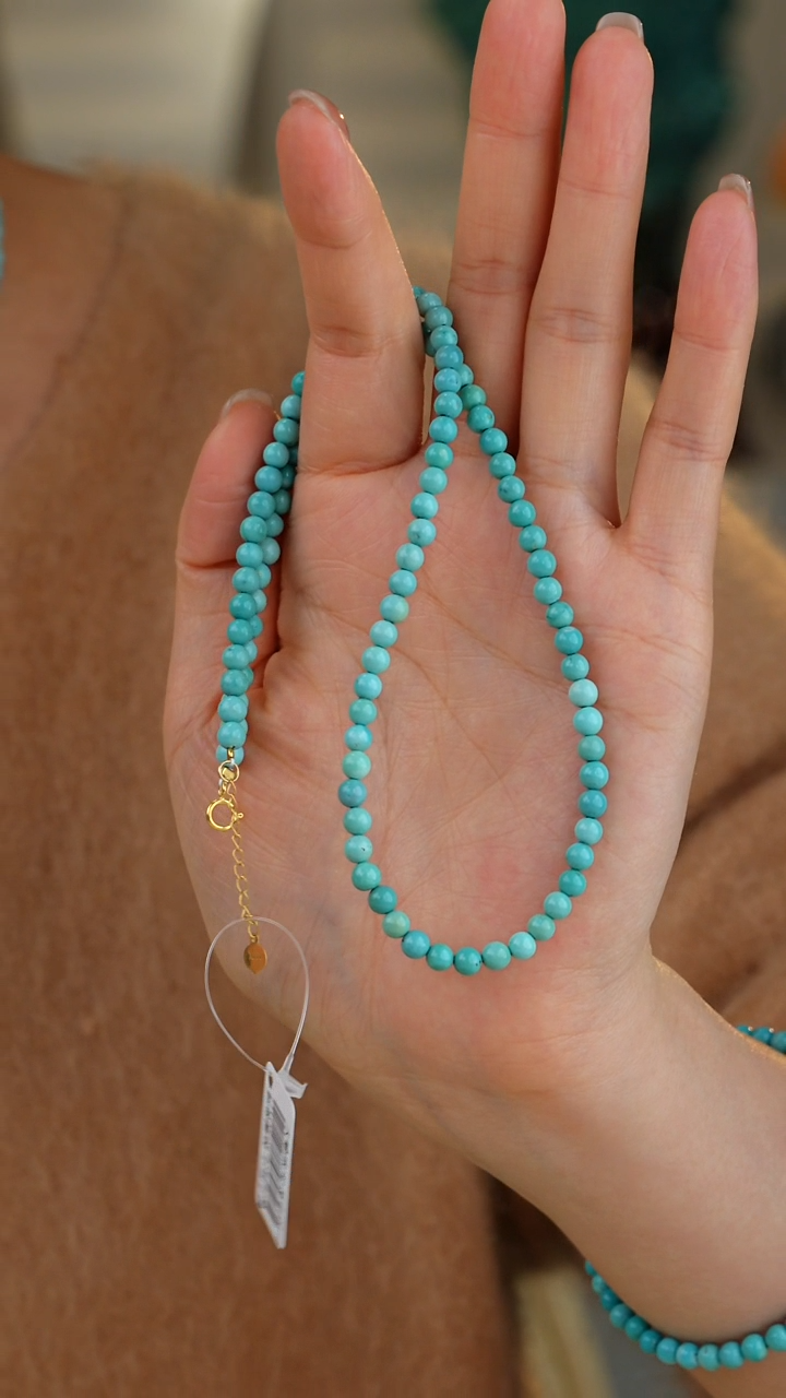 【闪购商品】绿松石项链18K金镶嵌多样性发货