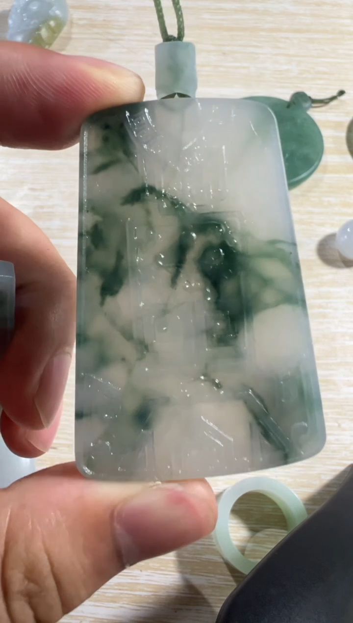 【闪购商品】定制翡翠未镶嵌无事牌