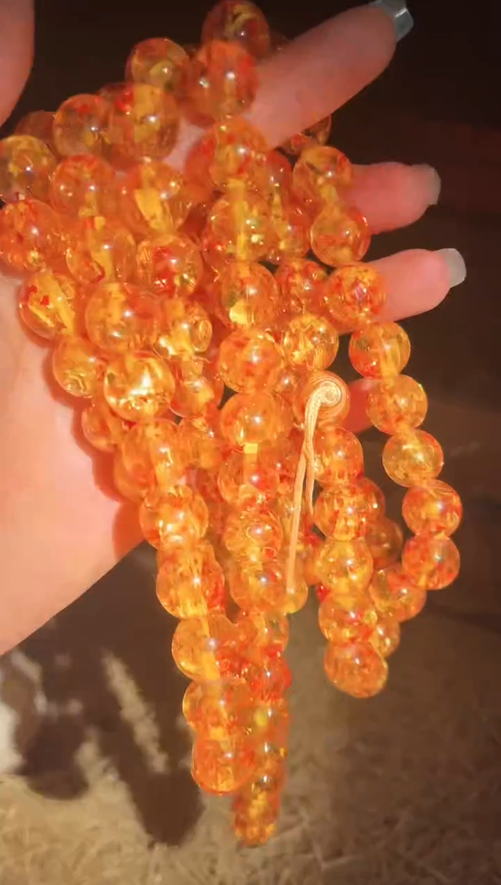 【闪购商品】【闪购商品】【闪购商品】花珀项链108