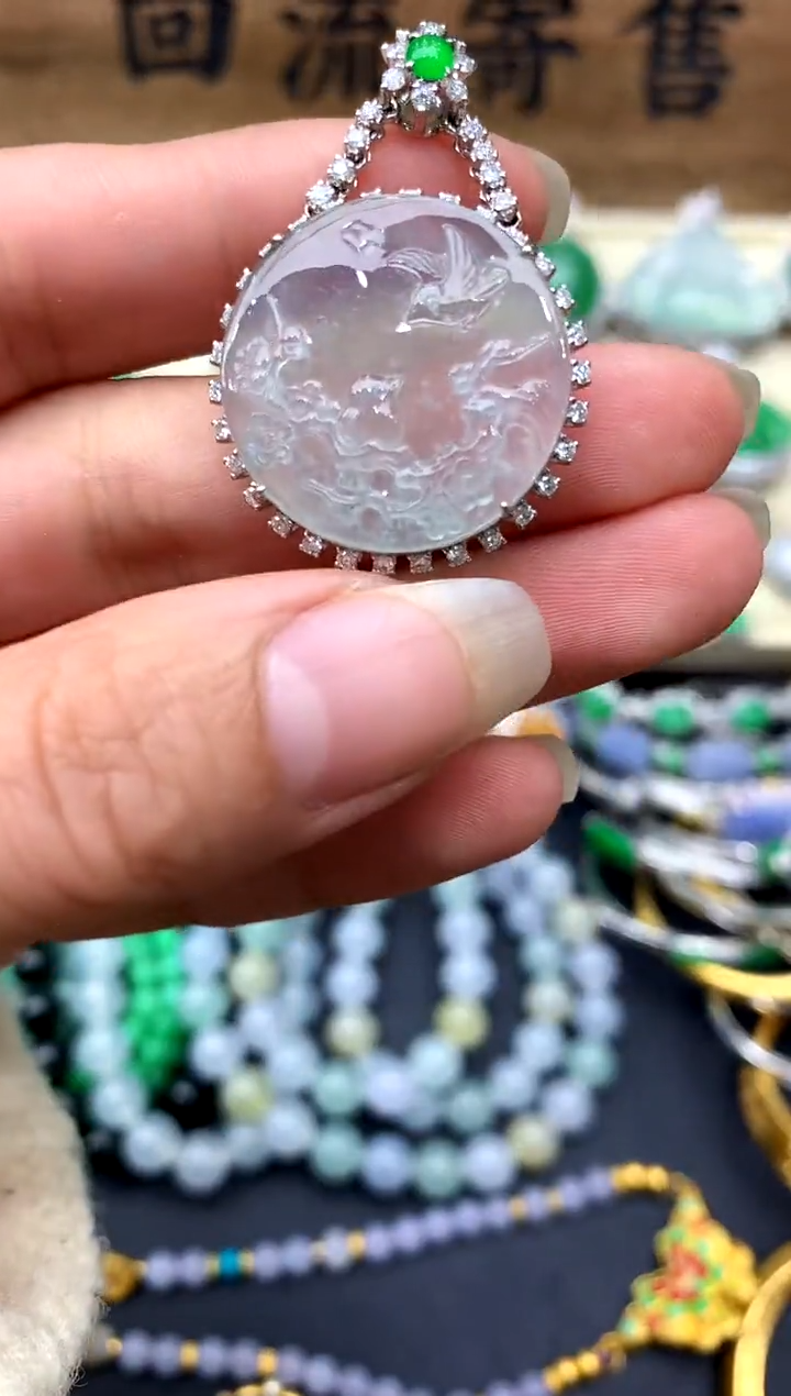 【闪购商品】翡翠颈饰18K金镶嵌317-中国好珍宝