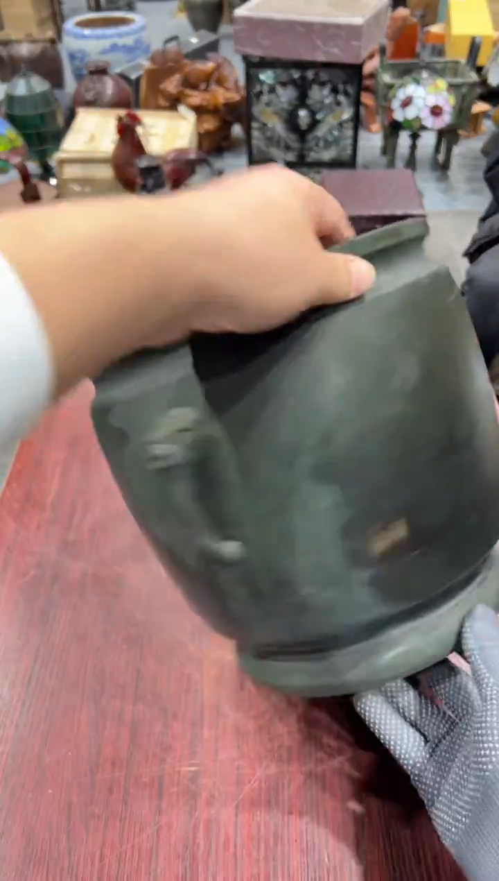 铜小*川工艺品小四孤品收藏