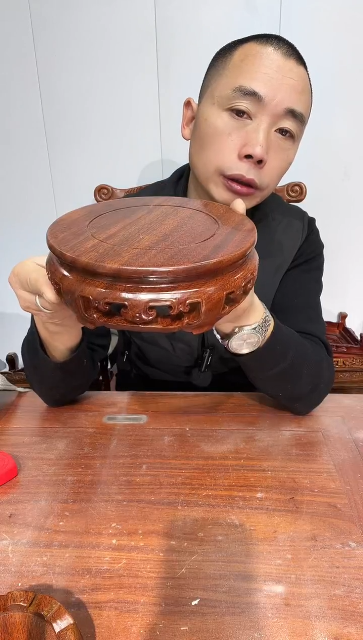 木老花圆形16.5*18.5*6.5