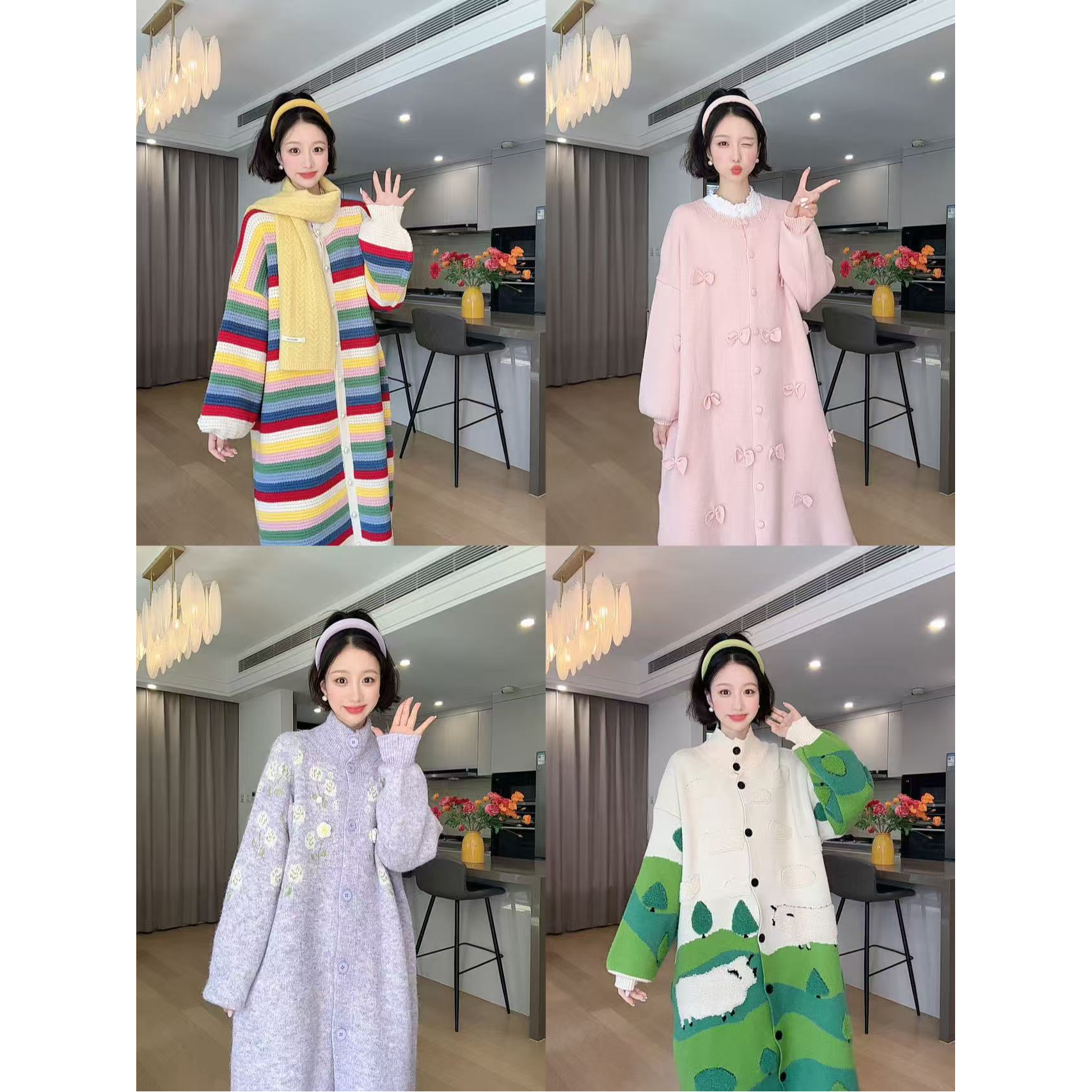 小玉推荐《编码601-700》新款毛衣外套裙