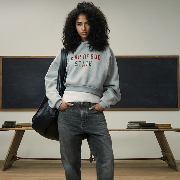 ESSENTIALS FEAR OF GOD 2024 Fall Core Vintage口袋牛仔裤