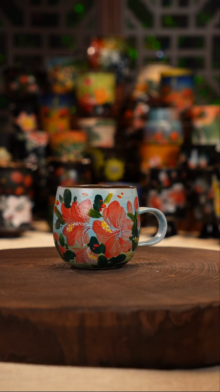 油画   釉下彩   杯子