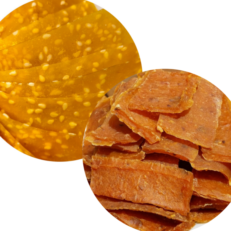 套餐：芝麻红薯片500克+金桔红薯糕500克