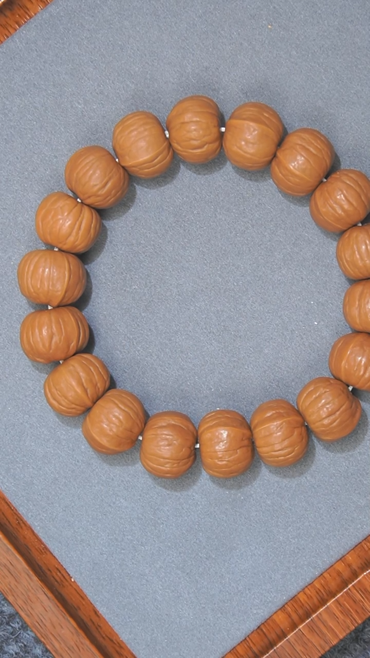 【闪购商品】猴头核桃手串元宝南瓜16